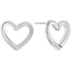Calvin Klein Stainless Steel Stud Heart Earrings