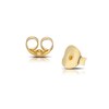 Sterling Silver & 18ct Gold Plated 0.05ct Diamond Moon Drop Earrings 3 Sterling Silver & 18ct Gold Plated 0.05ct Diamond Moon Drop Earrings