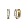 Guess Gold Plated Crystal Hoop Earrings