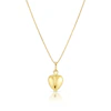 Children's 9ct Yellow Gold Puff Heart Pendant