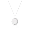 Sterling Cubic Zirconia Octagon Locket