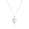 Sterling Silver Cubic Zirconia Heart Pendant Necklace