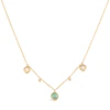 Le Vian 14ct Yellow Gold 0.04ct Diamond Multistone Necklace