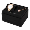 Armani Exchange Rose Gold Tone Watch & Pendant Gift Set