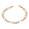 9ct Yellow Gold 7.25" Figaro Chain Bracelet