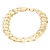 9ct Yellow Gold Solid 8.5" Curb Chain Bracelet