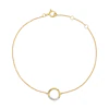9ct Yellow Gold Circle Diamond Bracelet