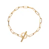 9ct Yellow GoldT-Bar Paperlink Chain Bracelet
