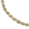 9ct Yellow Gold 7.25" Rope Chain Bracelet