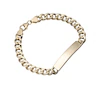 9ct Yellow Gold 8.25" Curb Chain ID Bracelet