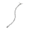 Sterling Silver Cubic Zirconia Fancy Link Bracelet
