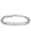 Fossil Drew Men's Stainless Steel ID Chain Bracelet