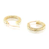 9ct Yellow Gold Sparkle 10mm Hoop Earrings 3 9ct Yellow Gold Sparkle 10mm Hoop Earrings