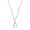 Michael Kors Love Sterling Silver Cubic Zirconia Heart Chain Necklace 3 Michael Kors Love Sterling Silver Cubic Zirconia Heart Chain Necklace