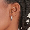 Ania Haie Sterling Silver Wave Huggie Hoop Earrings 3 Ania Haie Sterling Silver Wave Huggie Hoop Earrings