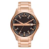 Armani Exchange Men's Rose Gold Tone Bracelet Watch