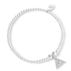 Harry Potter Sterling Silver Crystal Deathly Hallows Bead Bracelet