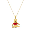 Disney Gold Plated Sterling Silver Winnie The Pooh Pendant