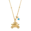 Disney Gold Plated Sterling Silver Cinderella Carriage Pendant