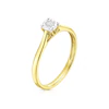Engagement Ring 9ct Yellow Gold Illusion Set Diamond Ring 3 Engagement Ring 9ct Yellow Gold Illusion Set Diamond Ring