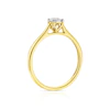 Engagement Ring 9ct Yellow Gold Illusion Set Diamond Ring 4 Engagement Ring 9ct Yellow Gold Illusion Set Diamond Ring