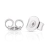 Sterling Silver 0.12ct Diamond Square Drop Earrings 3 Sterling Silver 0.12ct Diamond Square Drop Earrings