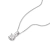 9ct White Gold Diamond Illusion Set Solitaire Pendant 3 9ct White Gold Diamond Illusion Set Solitaire Pendant