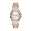 Armani Exchange Ladies' Silver Dial & Two Tone Stainless Steel Watch