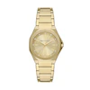 Armani Exchange Andrea Unisex Gold Tone Dial & Stainless Steel Bracelet Watch