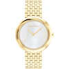 Calvin Klein Ladies' White Dial & Gold Tone Stainless Steel Watch