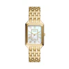 Fossil Raquel Ladies' MOP Rectangular Dial Gold Tone Bracelet Watch
