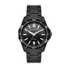 Armani Exchange Men's Black Dial & Black IP Bracelet Watch