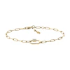 Fossil Corra Ladies' Gold Tone Paper link Chain Bracelet