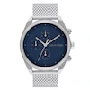 Calvin Klein Impact Men's Blue Chronograph Dial Stainless Steel Mesh Bracelet Watch