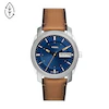Fossil Machine Men's Brown Eco-Leather Strap Watch