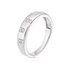 9ct White Gold 0.10ct Diamond Round Cut Wedding Band 3 9ct White Gold 0.10ct Diamond Round Cut Wedding Band