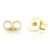 Sterling Silver & 18ct Gold Plated Vermeil Diamond & Black Sapphire Earrings 3 Sterling Silver & 18ct Gold Plated Vermeil Diamond & Black Sapphire Earrings
