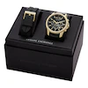 Armani Exchange Black Leather Strap Watch Gift Set 6 Armani Exchange Black Leather Strap Watch Gift Set