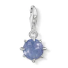 Thomas Sabo Ladies' Sterling Silver Dumortierite Cubic Zirconia Charm Pendant Birth Stone December