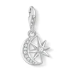 Thomas Sabo Ladies' Sterling Silver Cubic Zirconia Charm Pendant Star & Moon