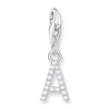 Thomas Sabo Ladies' Sterling Silver Cubic Zirconia Charm Pendant Letter A