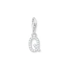 Thomas Sabo Ladies' Sterling Silver Cubic Zirconia Charm Pendant Letter Q