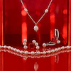 Sterling Silver Cubic Zirconia Cultured Freshwater Pearl Drop Hoop Earrings 4 Sterling Silver Cubic Zirconia Cultured Freshwater Pearl Drop Hoop Earrings