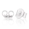 Children's Sterling Silver Pink Enamel Double Heart Stud Earrings 3 Children's Sterling Silver Pink Enamel Double Heart Stud Earrings