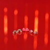 Children's Sterling Silver Pink Enamel Double Heart Stud Earrings 4 Children's Sterling Silver Pink Enamel Double Heart Stud Earrings