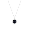 Sterling Silver Onyx Sphere Pendant Necklace