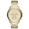 Armani Exchange Gold Tone Dial Gold-Plated Bracelet Watch