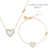 Radley Ladies' Gold Tone Heart Bracelet And Necklace Set