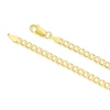 Sterling Silver & 18ct Gold Plated Vermeil 80 Gauge 8" Curb Chain Bracelet 4 Sterling Silver & 18ct Gold Plated Vermeil 80 Gauge 8" Curb Chain Bracelet