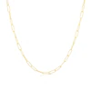 Sterling Silver & 18ct Gold Plated Vermeil 70 Gauge 20" Paper Link Chain Necklace